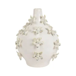 Fabrique de Styles Vase dame jeanne en grès fleurs h25cm - Delicio* Vases Et Soliflores