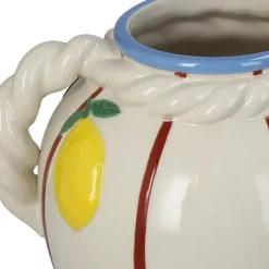 Fabrique de Styles Vase en grès citron 20x16x19cm* Vases Et Soliflores