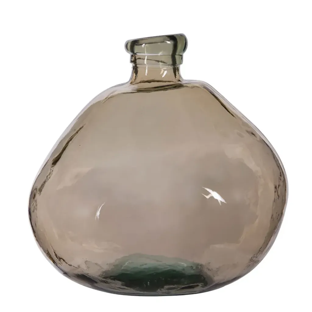 Fabrique de Styles Vase en verre recyclé sablé d33xh33.5cm - Simplicity* Vases Et Soliflores
