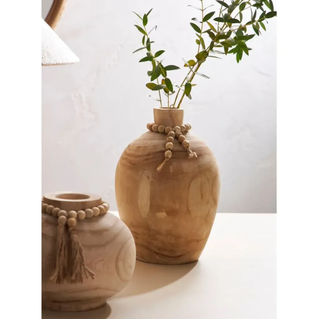 Fabrique de Styles Vase fleurs séchées en paulownia h27cm - Boende* Vases Et Soliflores