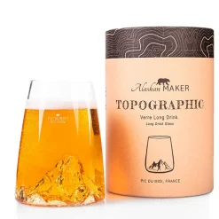 Fabrique de Styles Verre design Pic Du Midi - Topographic* Verres À Eau Et Gobelets