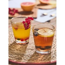 Fabrique de Styles Verre liseré 30cl - Strie* Verres À Eau Et Gobelets