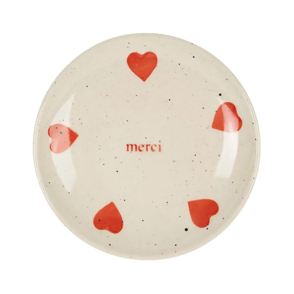 Fabrique de Styles Vide poche rond en grès moucheté d12cm - Famille* Petits Objets Déco