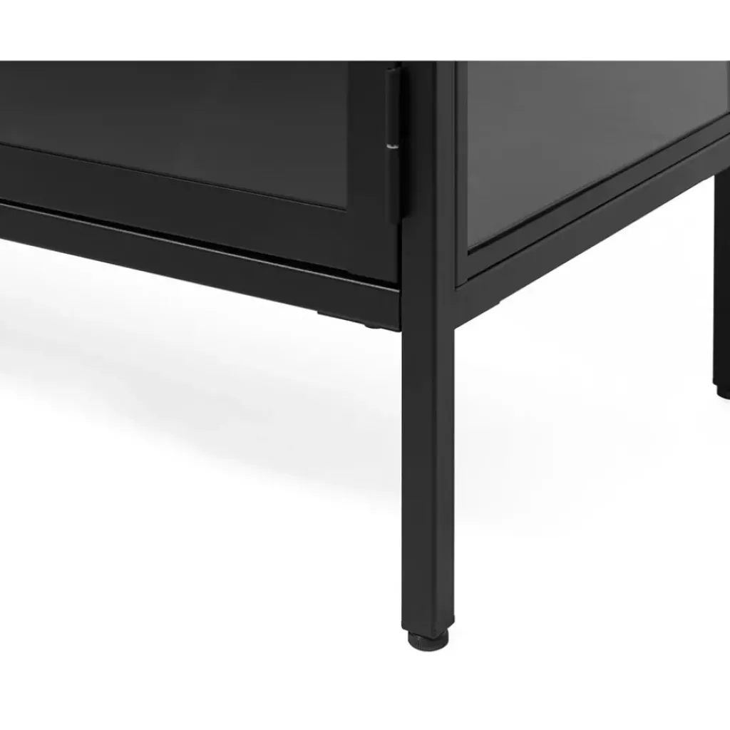 Fabrique de Styles Vitrine en métal 4 étagères h190cm - carmel* Buffets Et Vitrines